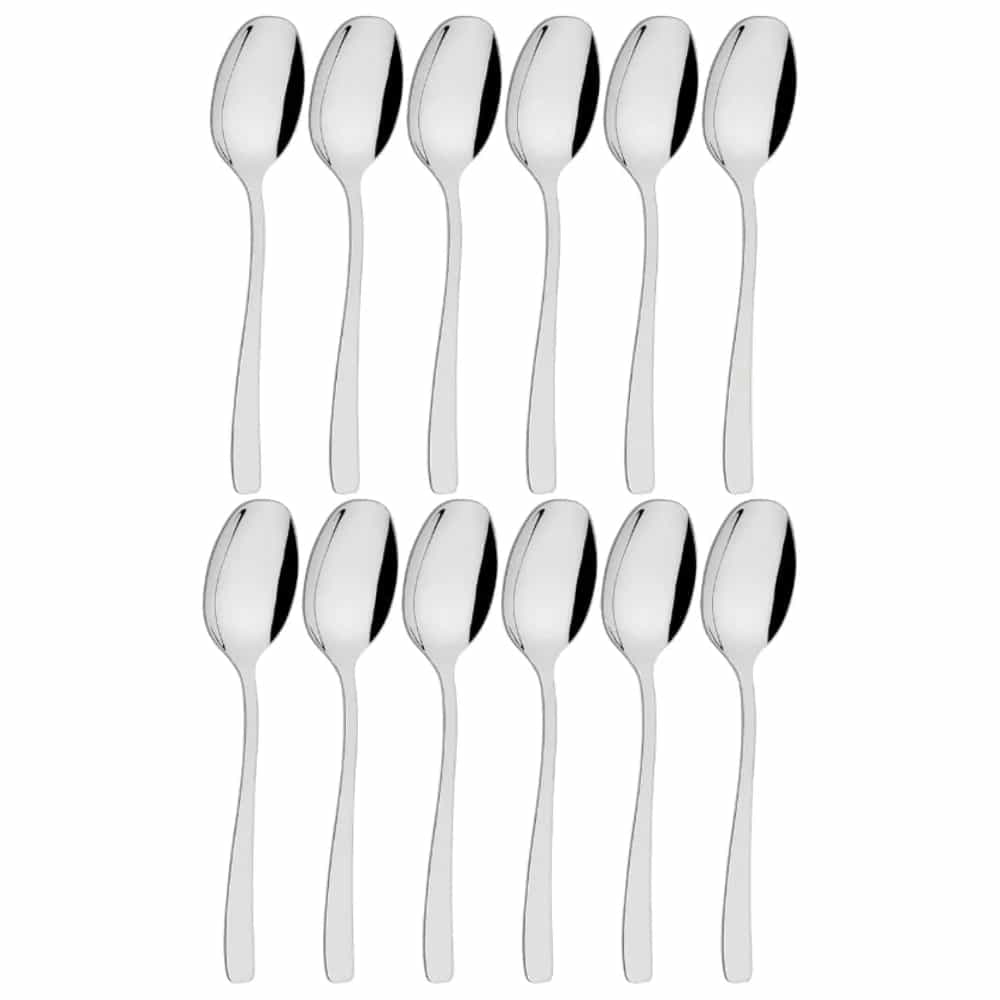 Cucharas de mesa Tramontina Cosmos de acero inoxidable pack de 12 unidades