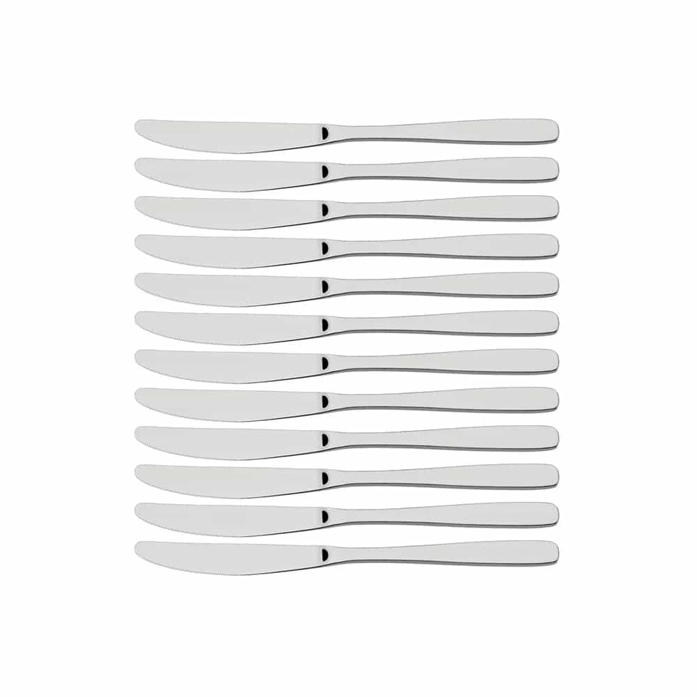 Cuchillos de postre Tramontina Cosmos de acero inoxidable 19.8 cm pack de 12 unidades