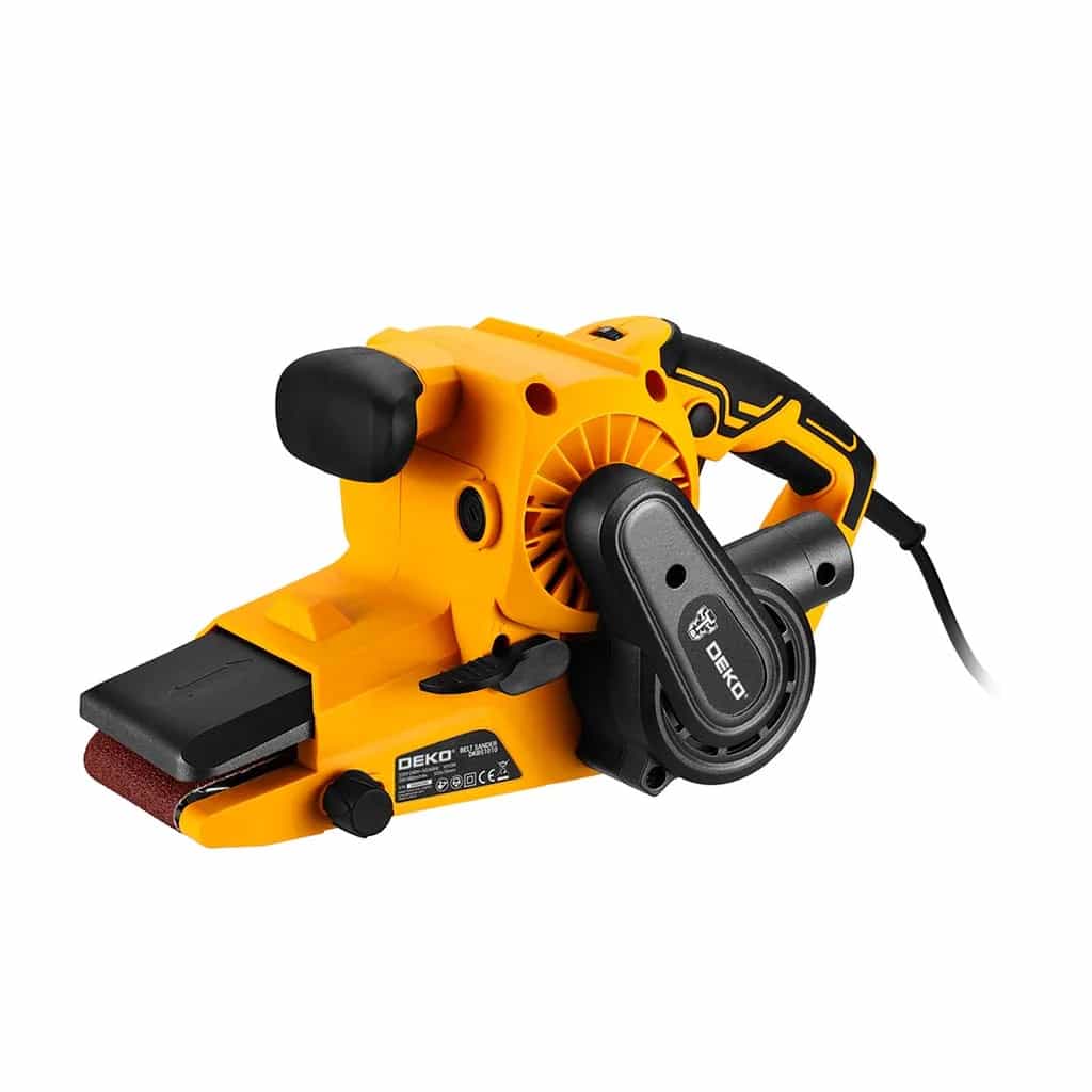 Lijadora De Banda Deko Dkbs1010 1010w Lija 76x533mm Amarillo