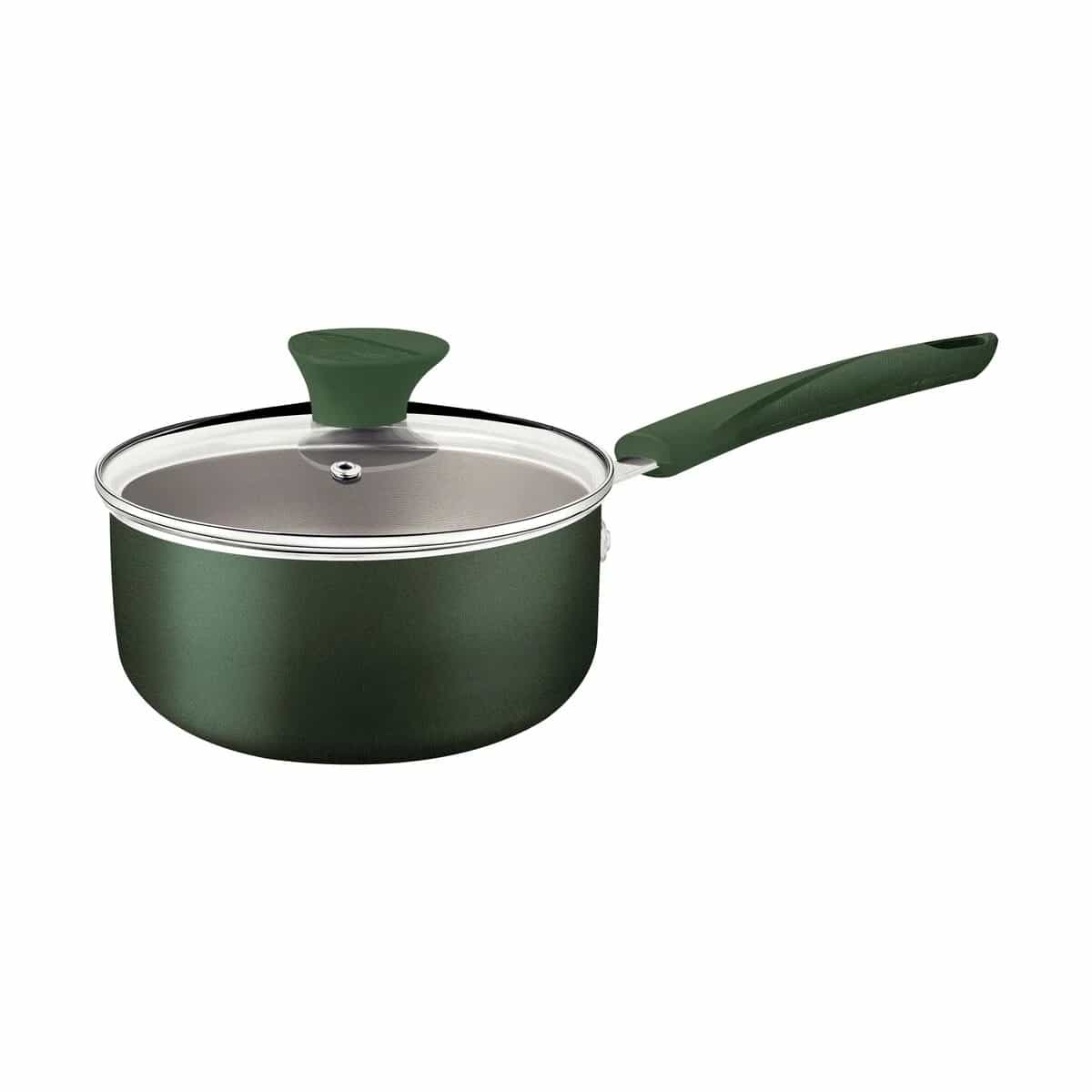 Olla antiadherente con tapa de vidrio Tramontina LYF 18 cm 2.1 L verde