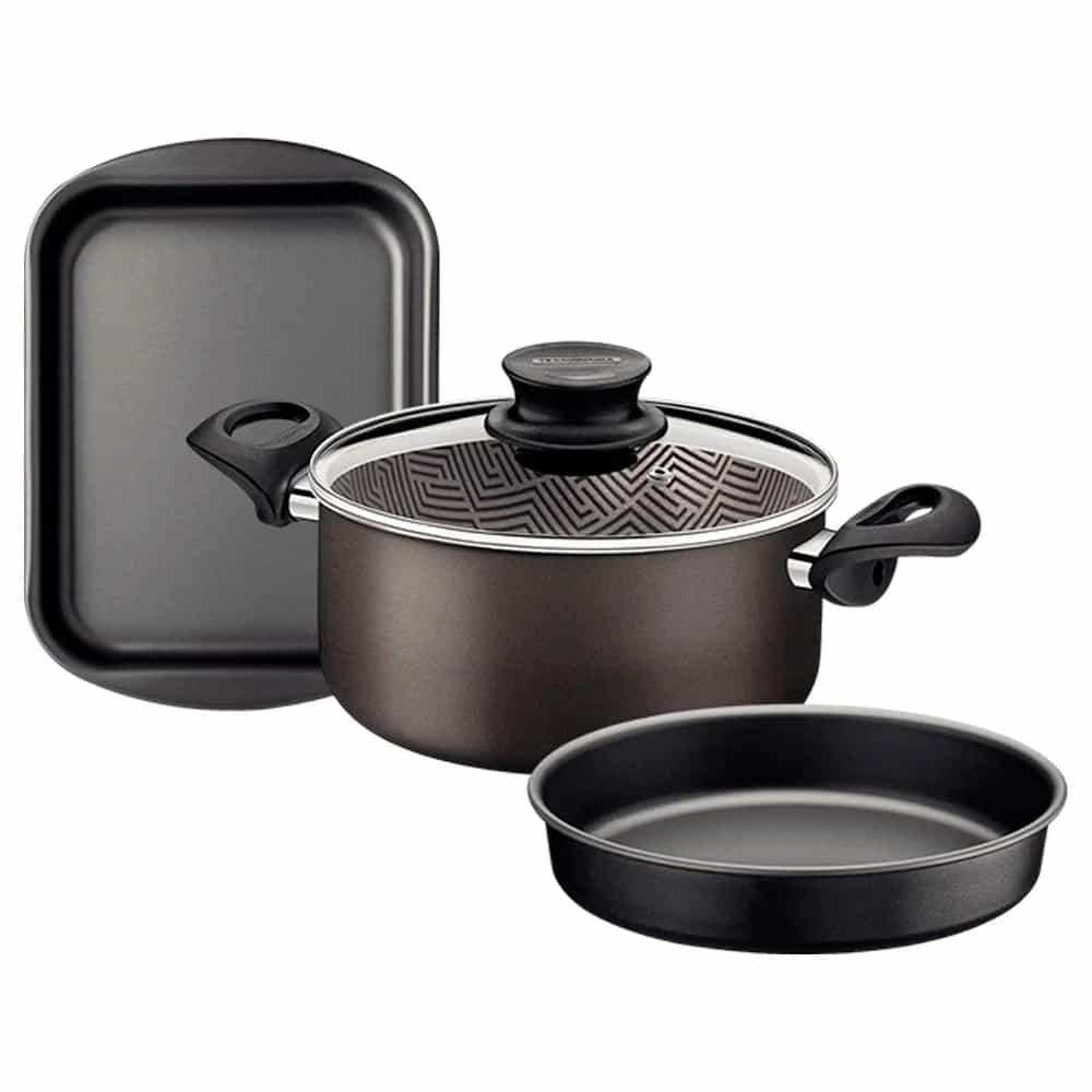 Juego Tramontina Kit Olla Asadera Tortera 3 Piezas Teflon