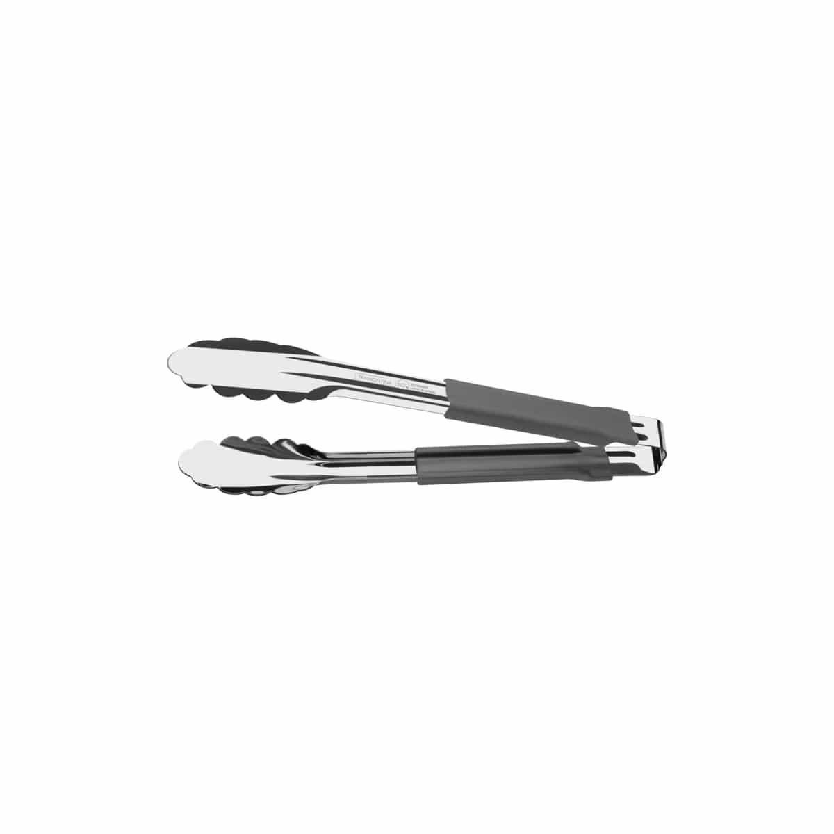 Pinza de cocina Tramontina Utilità de acero inoxidable 24 cm con mango gris