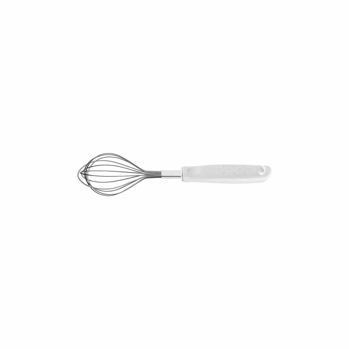 Batidor manual Tramontina Utilità de acero inoxidable 27.4 cm con mango blanco