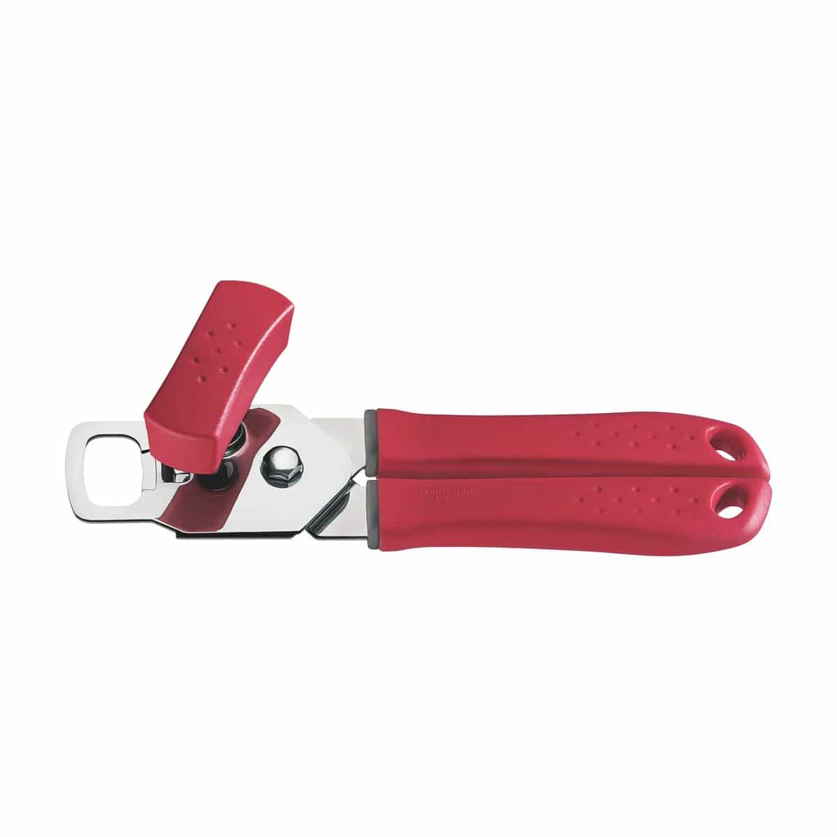 Abrelatas Tramontina Utilità de acero inoxidable 20 cm con mango rojo