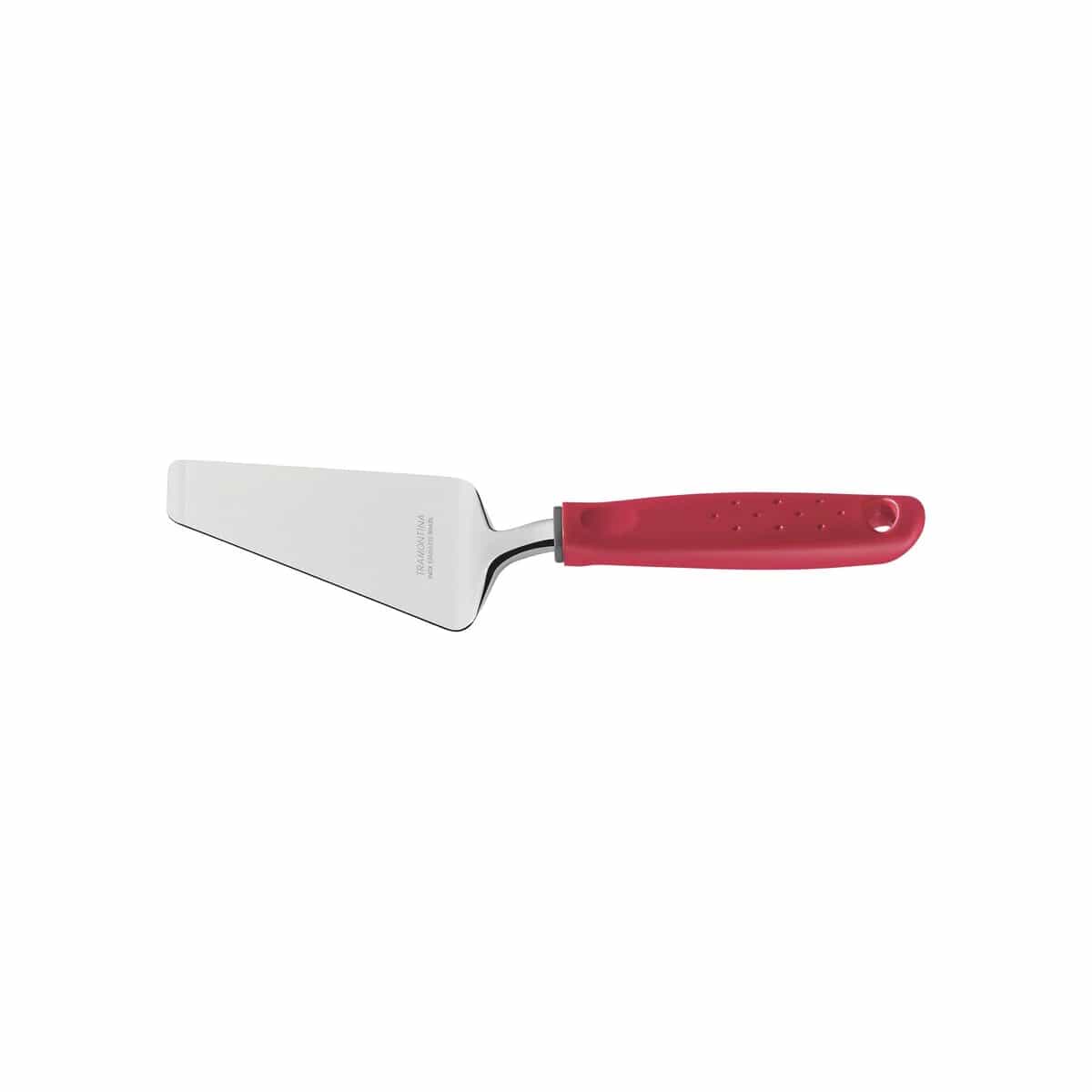 Espátula para pizza Tramontina Utilità de acero inoxidable 26.3 cm con mango rojo
