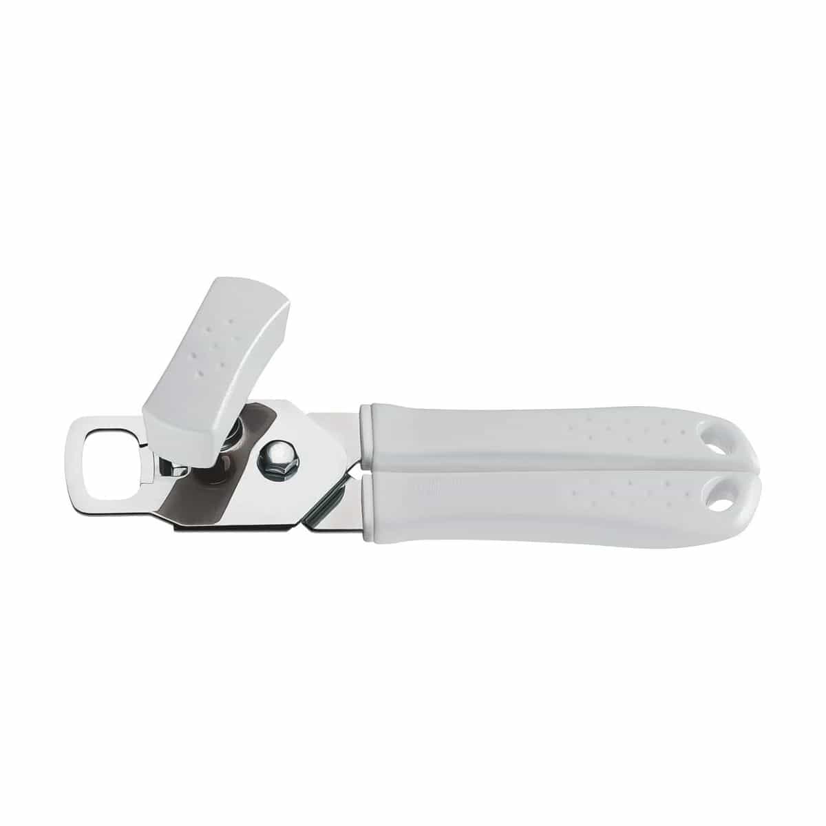 Abrelatas Tramontina Utilità de acero inoxidable 20 cm con mango blanco