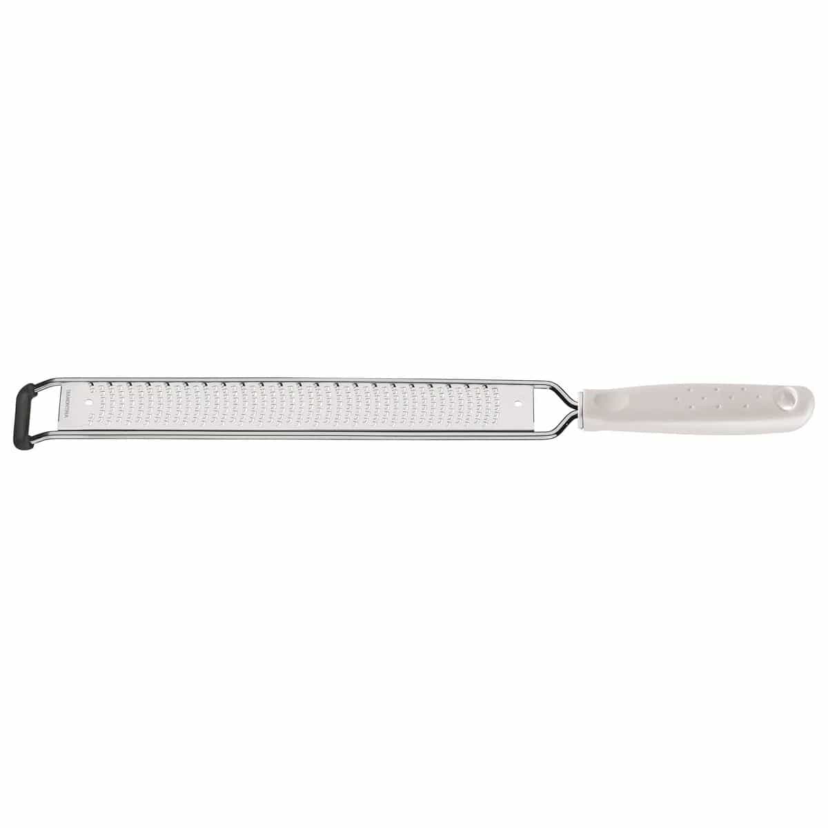 Rallador Tramontina Utilità de acero inoxidable 33 cm con mango blanco