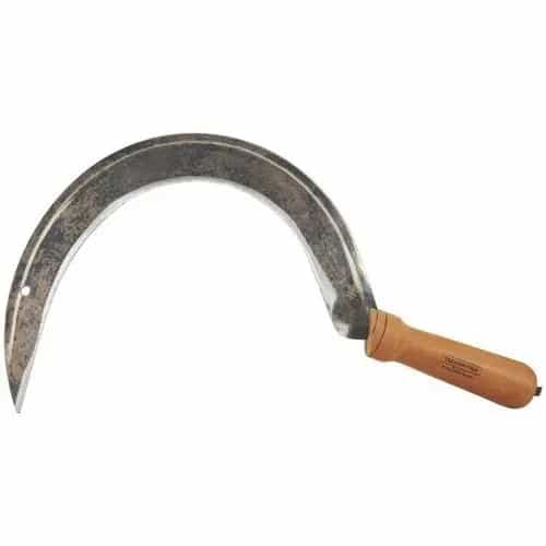Hoz para pasto de acero carbono Tramontina con mango de madera 39 cm