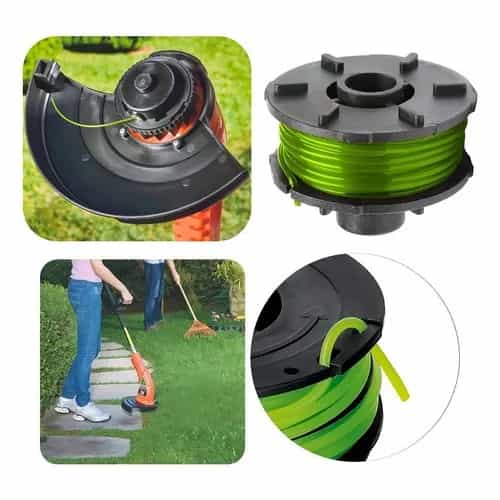 Carrete de repuesto para bordeadora Tramontina con nylon de 1.8 mm y 8 m