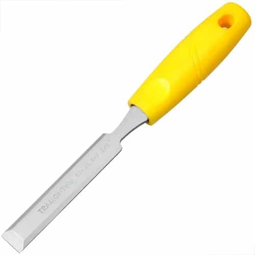Formón biselado de acero cromo vanadio Tramontina Master 3/4 pulgada con mango de polipropileno