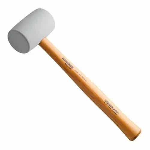 Martillo de goma blanca Tramontina Master 450 g con mango de madera