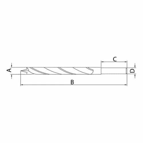 Broca para madera Tramontina Master 10 x 130 mm