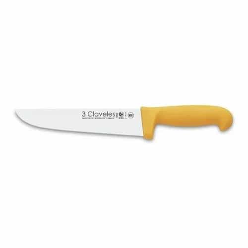 Cuchillo Carnicero 3 Claveles Profesional 18 Cm Acero Inoxidable