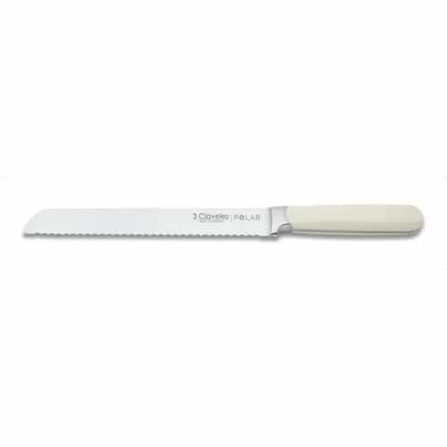 Cuchillo Panero 3 Claveles Polar 20 Cm Acero Inoxidable Mango Blanco