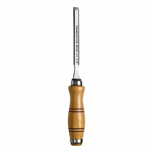 Formón biselado de acero cromo vanadio Tramontina Master 3/8 pulgada con mango de madera