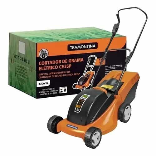 Cortadora De Césped Eléctrica Tramontina 1300 W Corte 350 Mm