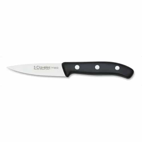 Cuchillo Para Verduras 3 Claveles Domus 9 Cm Acero Inoxidable Negro
