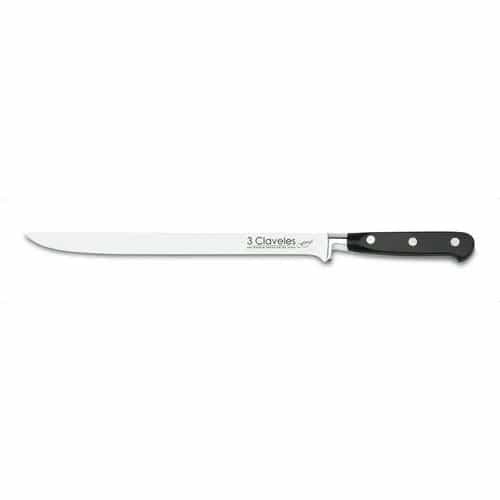 Cuchillo Jamonero 3 Claveles 1566 Acero Inoxidable 25 Cm