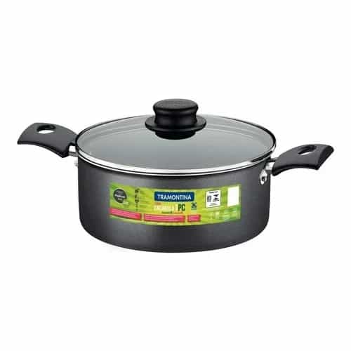 Cacerola Antiadherente Tramontina Turin 20 Cm Con Tapa