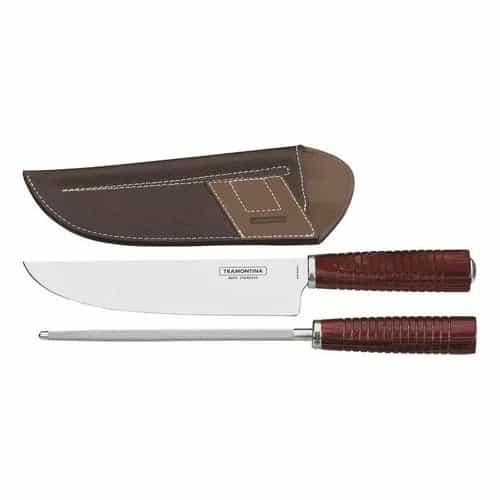Set De Barbacoa Tramontina Polywood Acero Inoxidable 2 Piezas