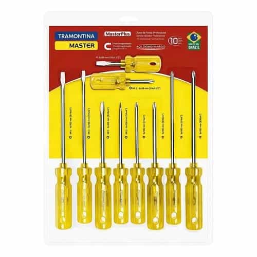 Juego De Destornilladores Tramontina Masterplus 10 Piezas