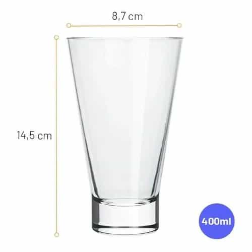 Juego 12 Vasos Long Drink Ilhabela Nadir 400 Ml