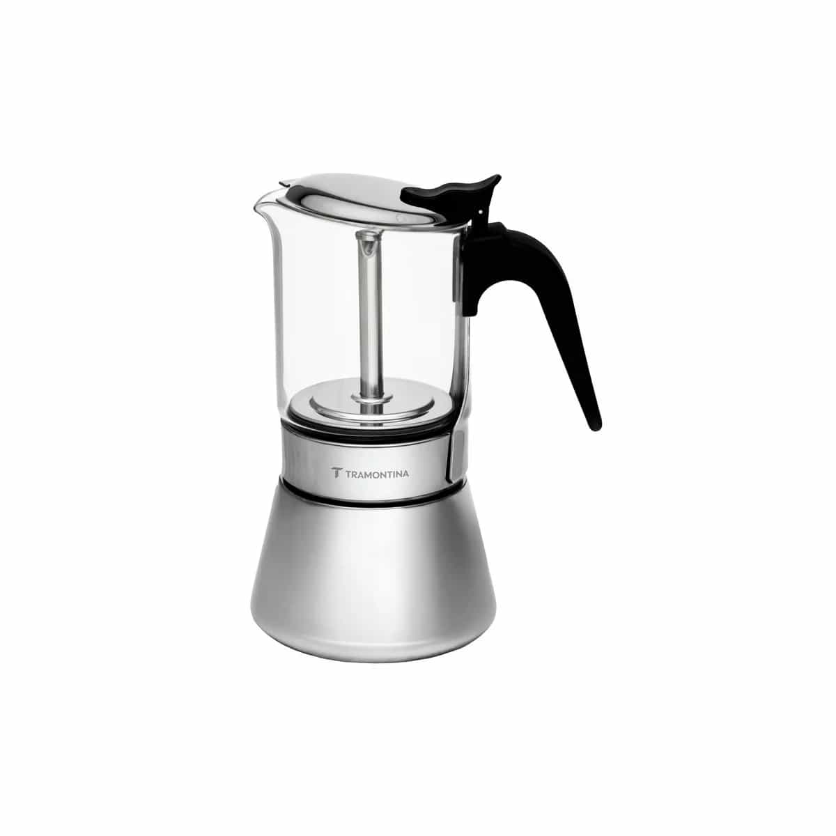 Cafetera Tramontina Acero Inox Vidrio de Borosilicato 300 ml