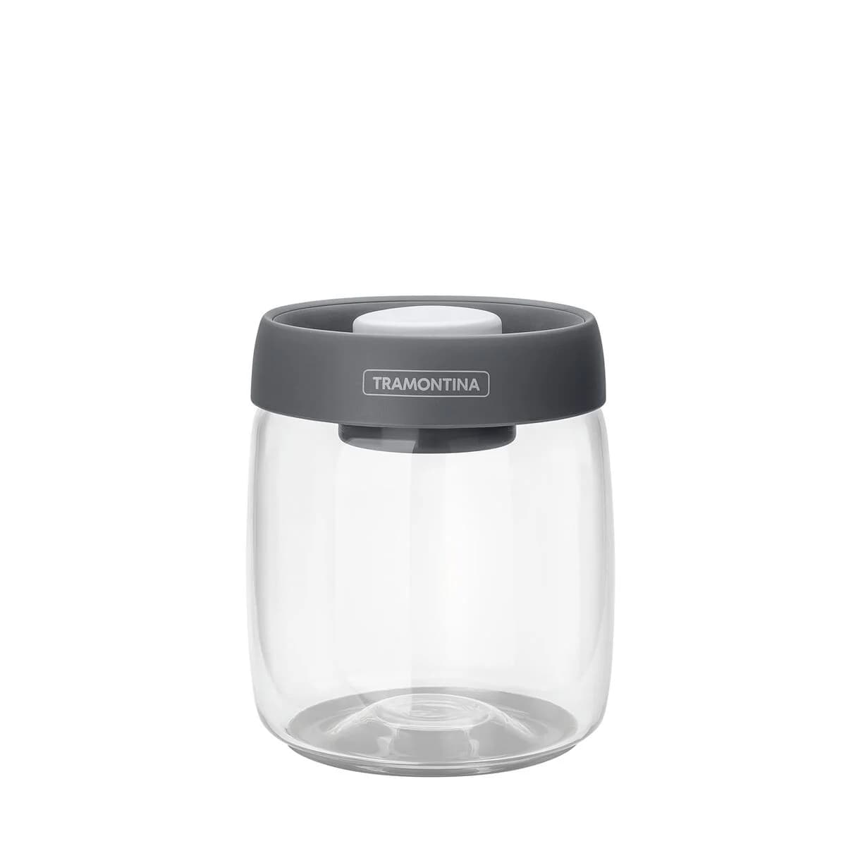 Frasco para alimentos Tramontina Purezza de vidrio 0.8 L con tapa plástica al vacío — imagen 1 de 10