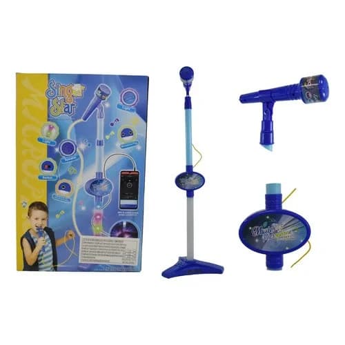 Micrófono De Pie Con Luz Juguete Infantil 66-85 Cm — miniatura 1