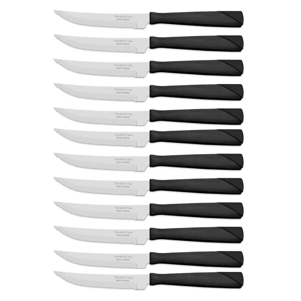 Cuchillos para asado Tramontina New Kolor pack de 12 unidades — miniatura 4