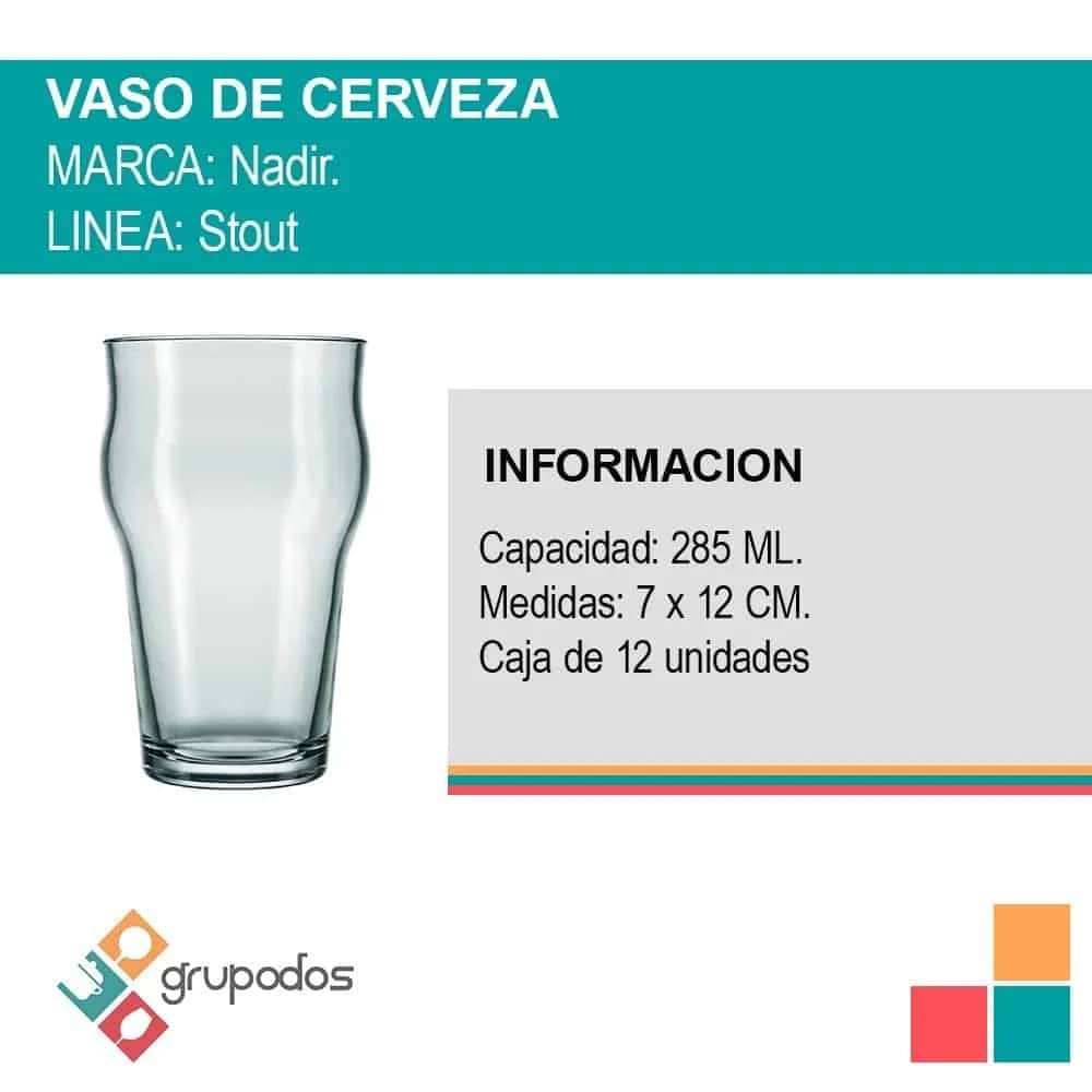 Vaso Cerveza Nadir 285ml Stout — miniatura 2