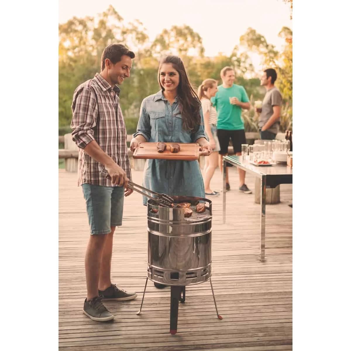 Parrilla Barbacoa A Carbon Grill Tramontina Tcp 400 — miniatura 4