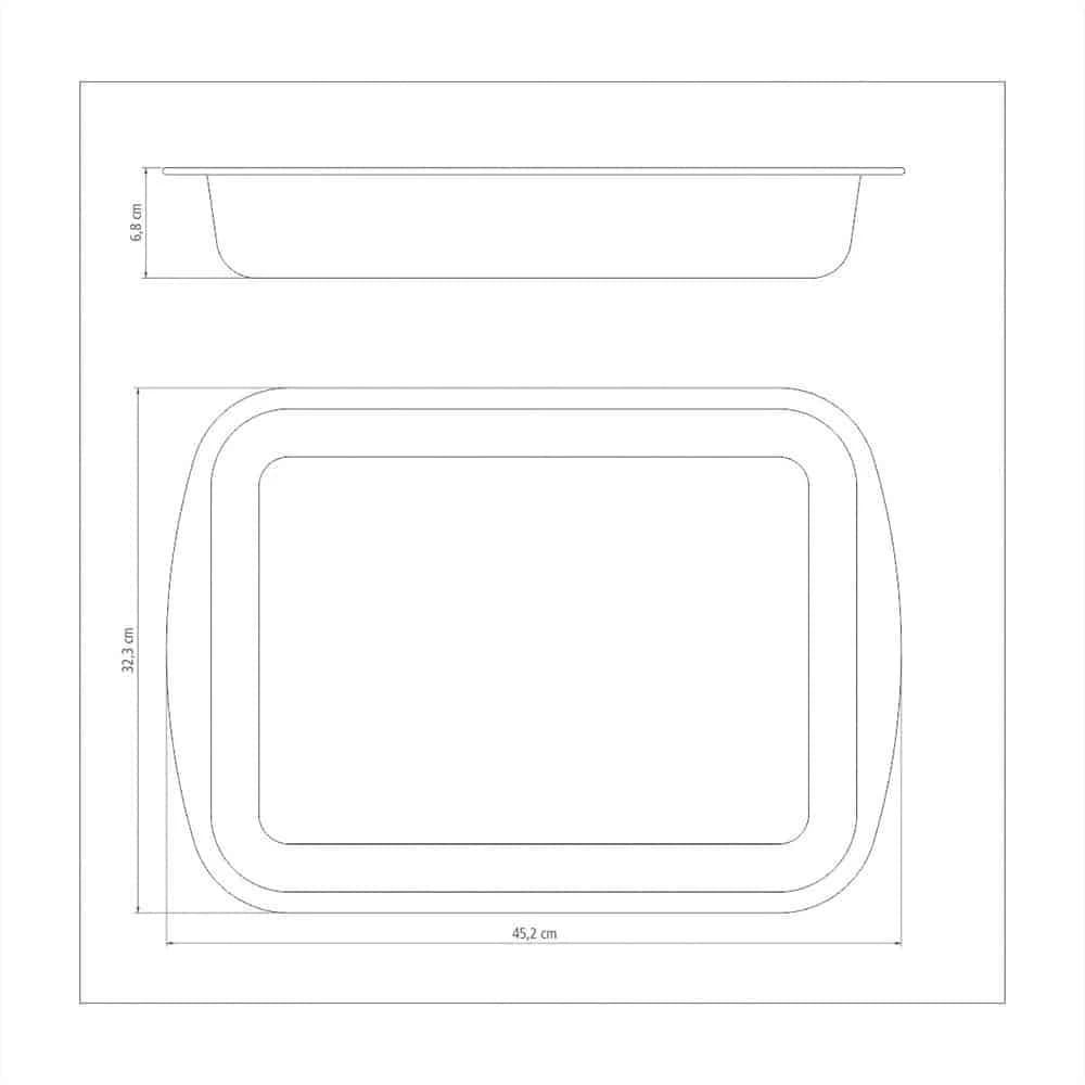 Asadera Tramontina Honda Antiadherente 40 Cm — miniatura 3
