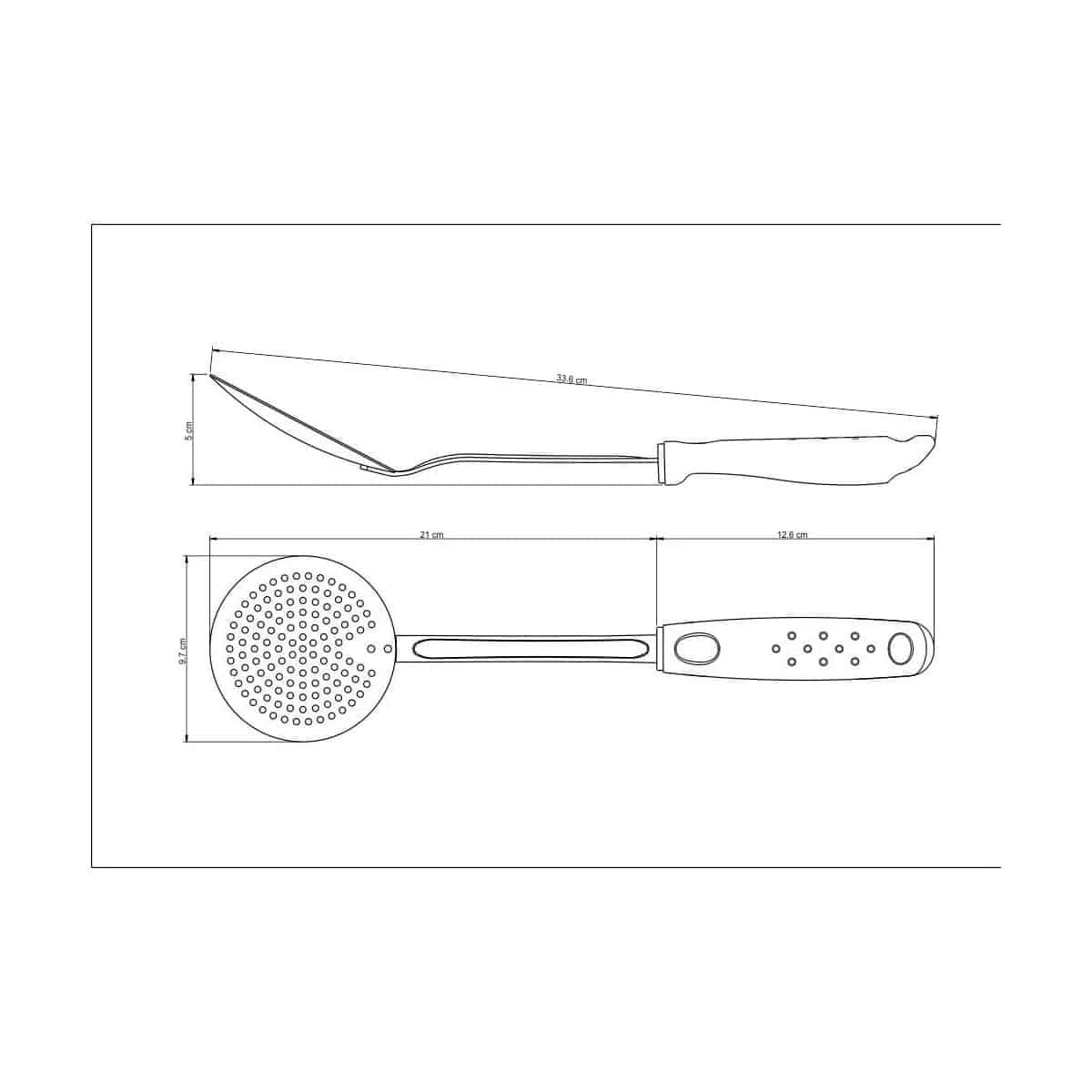 Espumadera Tramontina Acero Inoxidable Utilita Rojo — miniatura 2