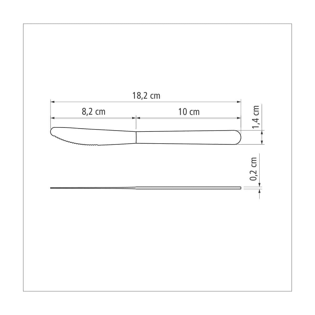 Cuchillo Postre Malibu X 12 Unid. Tramontina Ac. Inoxidable — miniatura 4