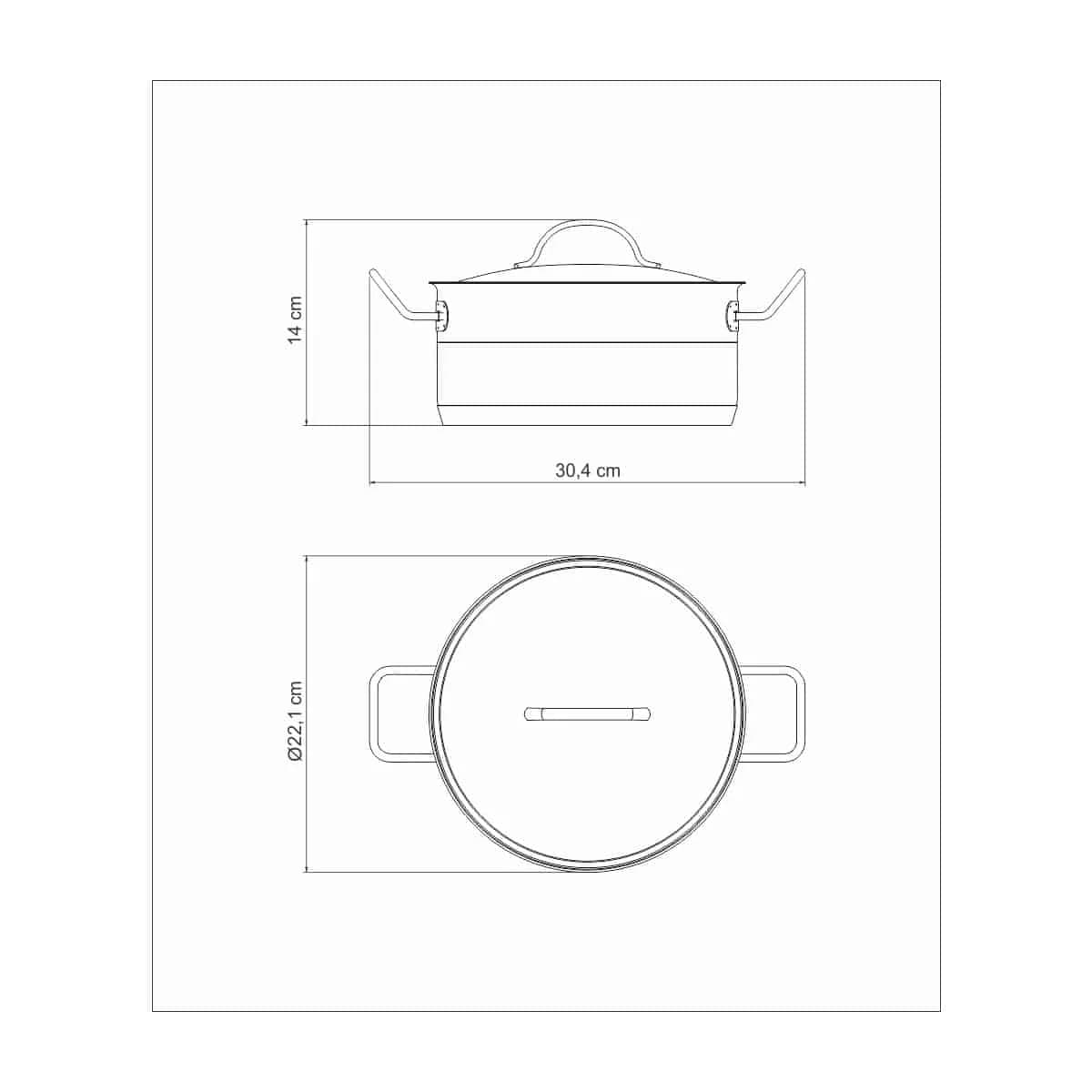 Olla Induccion Tramontina 2,90 Litros 20 Cm Profesional — miniatura 3