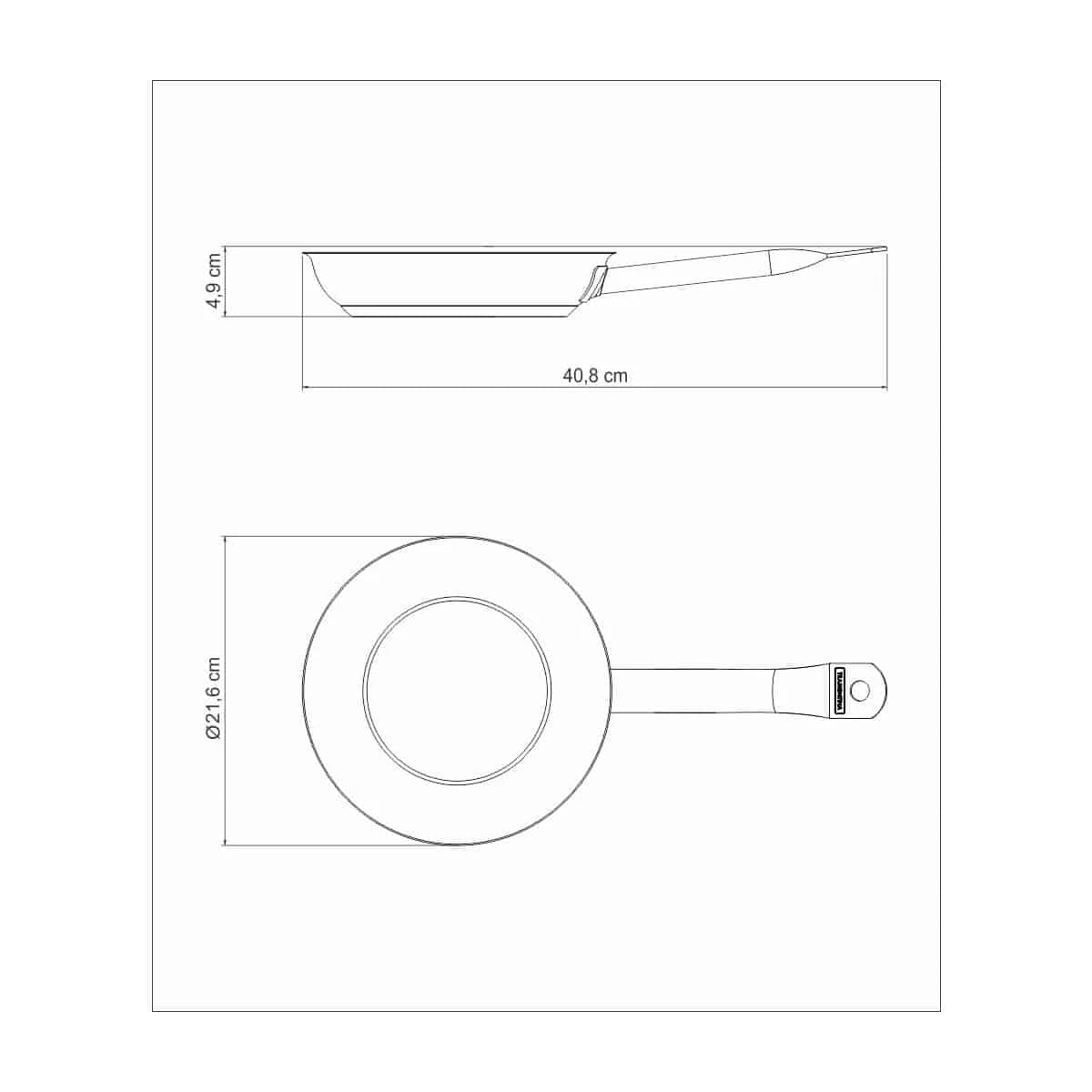 Sarten Induccion 20 Cm Tramontina Profesional — miniatura 4