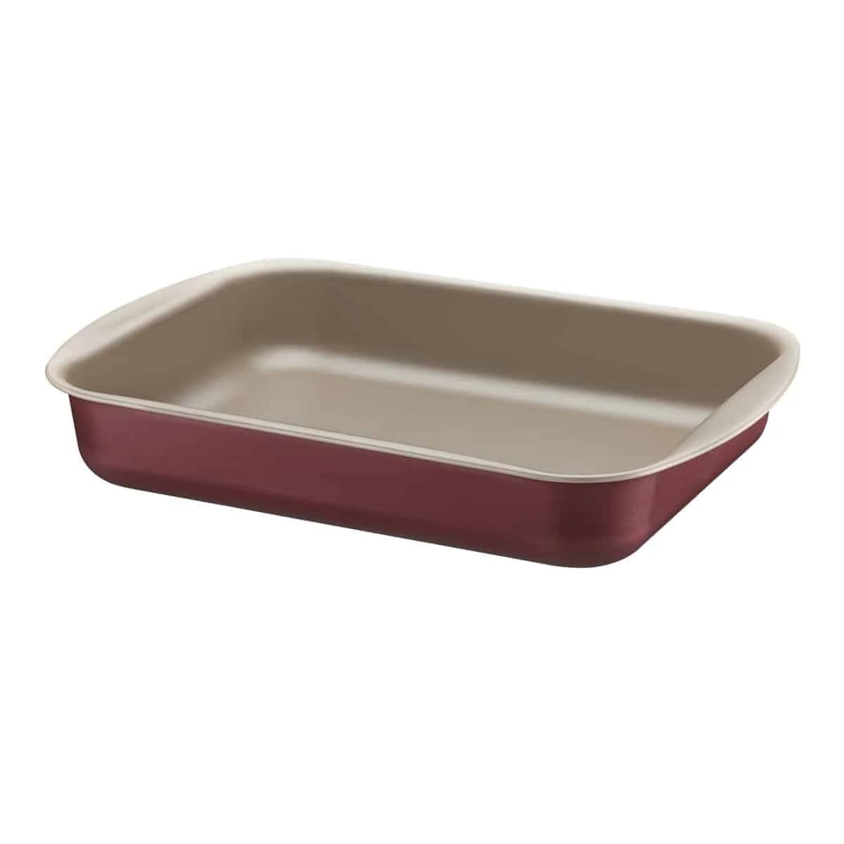 Asadera honda antiadherente Tramontina Brasil 34 cm 4.9 L roja — imagen 1 de 3