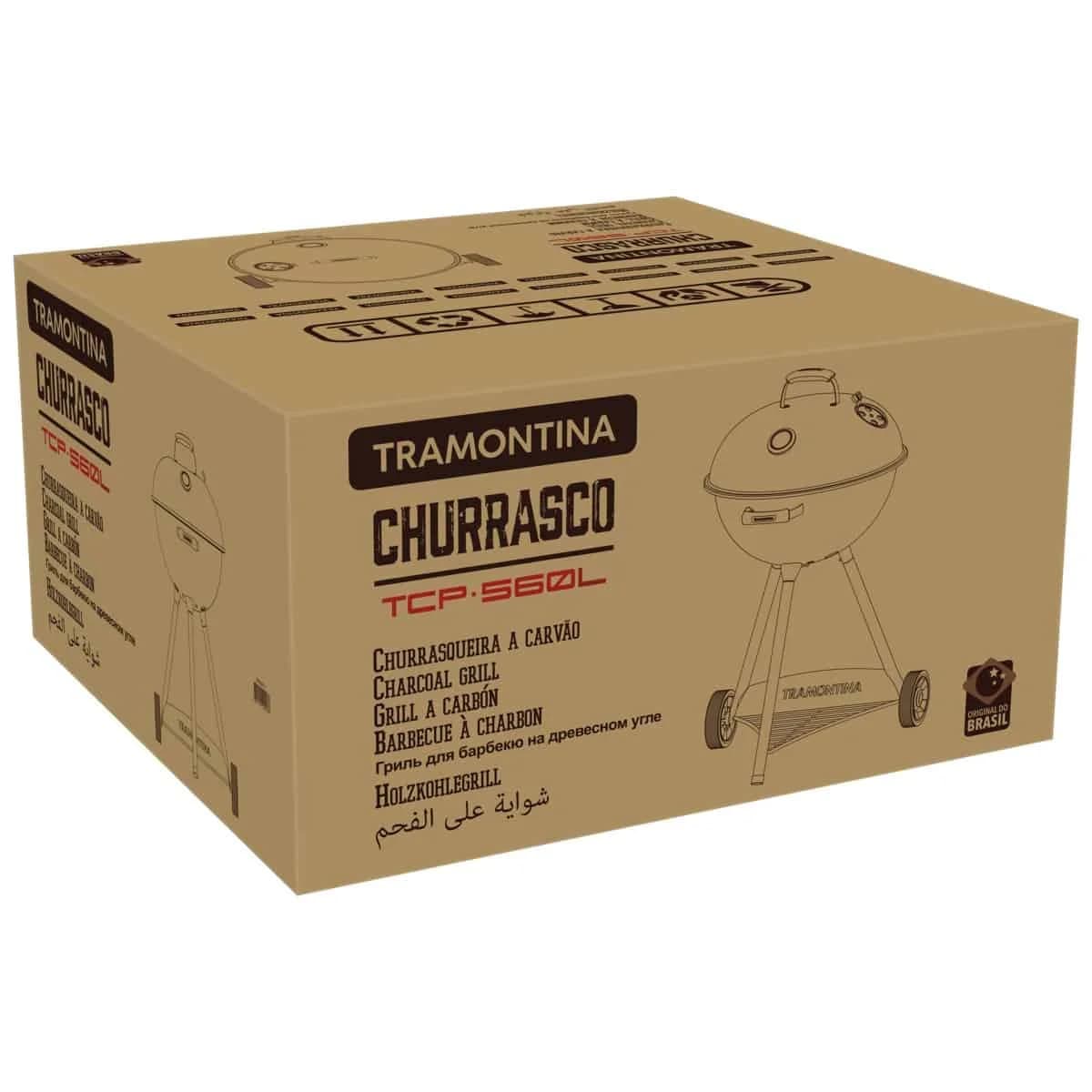 Parrilla Grill Barbacoa Tramontina A Carbon Tcp-560l — miniatura 2
