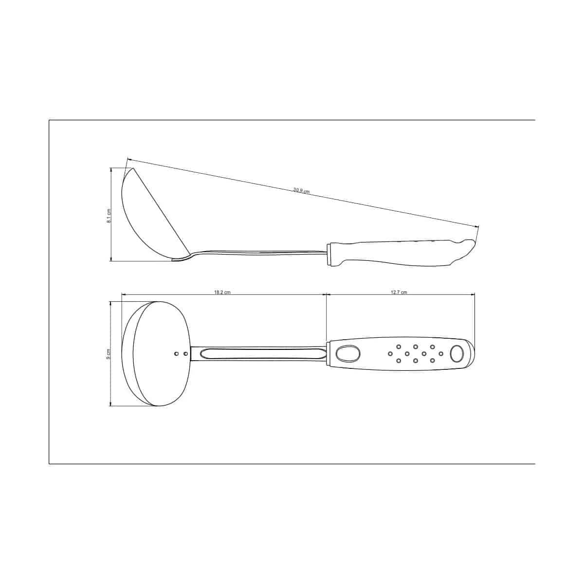 Cucharon Tramontina Acero Inoxidable Utilita Blanco — miniatura 2
