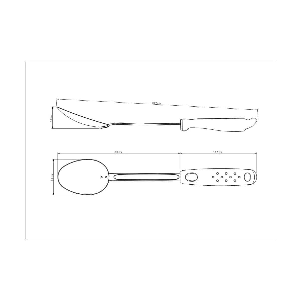 Cucharon De Arroz Tramontina Acero Inoxidable Utilita Blanco — miniatura 2