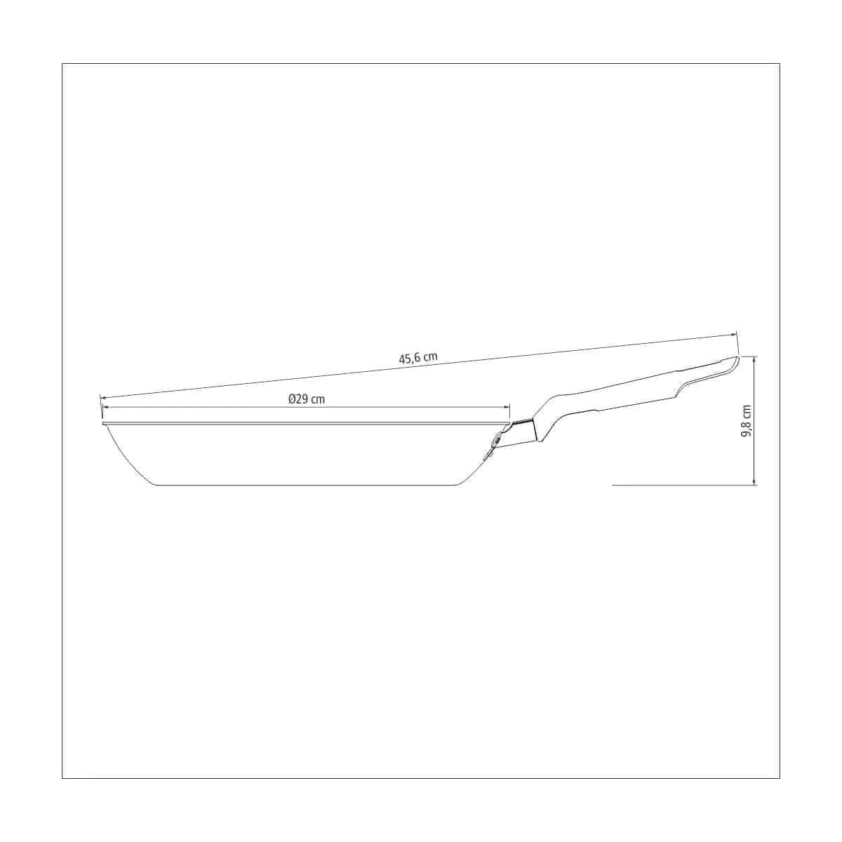Sarten Antiadherente Tramontina Teflon 28 Cm Loreto — miniatura 3