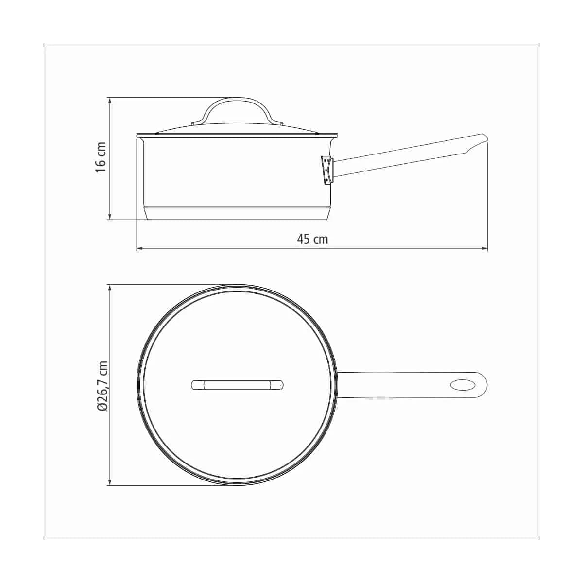 Olla Induccion Tramontina 4,70 Litros 24 Cm Profesional — miniatura 3