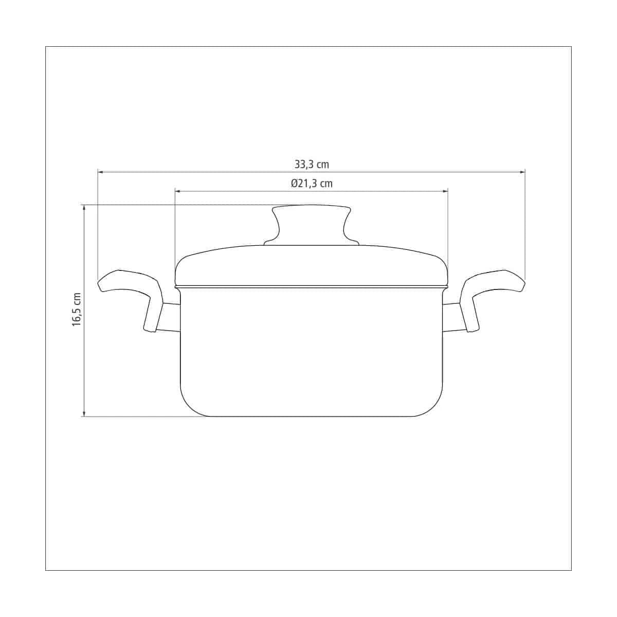 Olla Tramontina Teflon 20 Cm 3 Litros Antiadherente Paris — miniatura 3