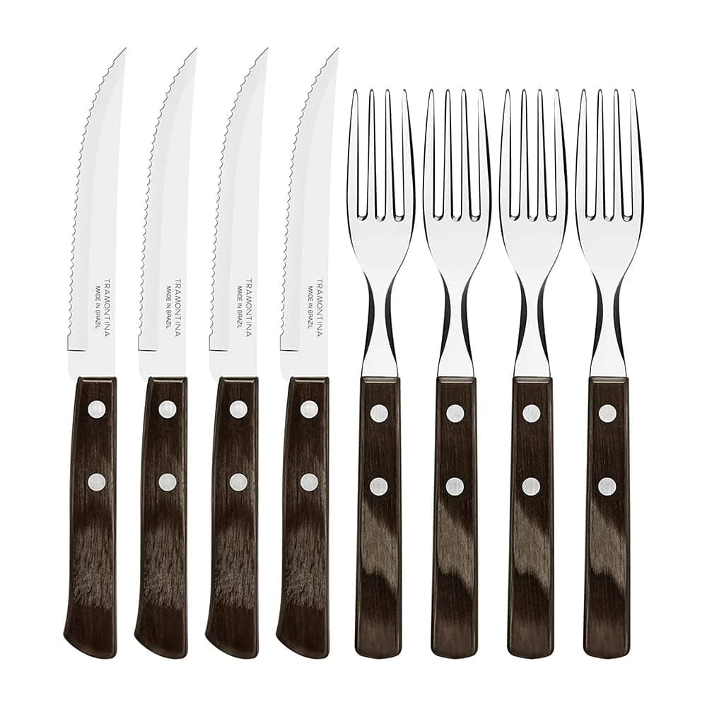 Cubiertos Tramontina 8 Piezas Asado Churrasco Polywood — imagen 1 de 2