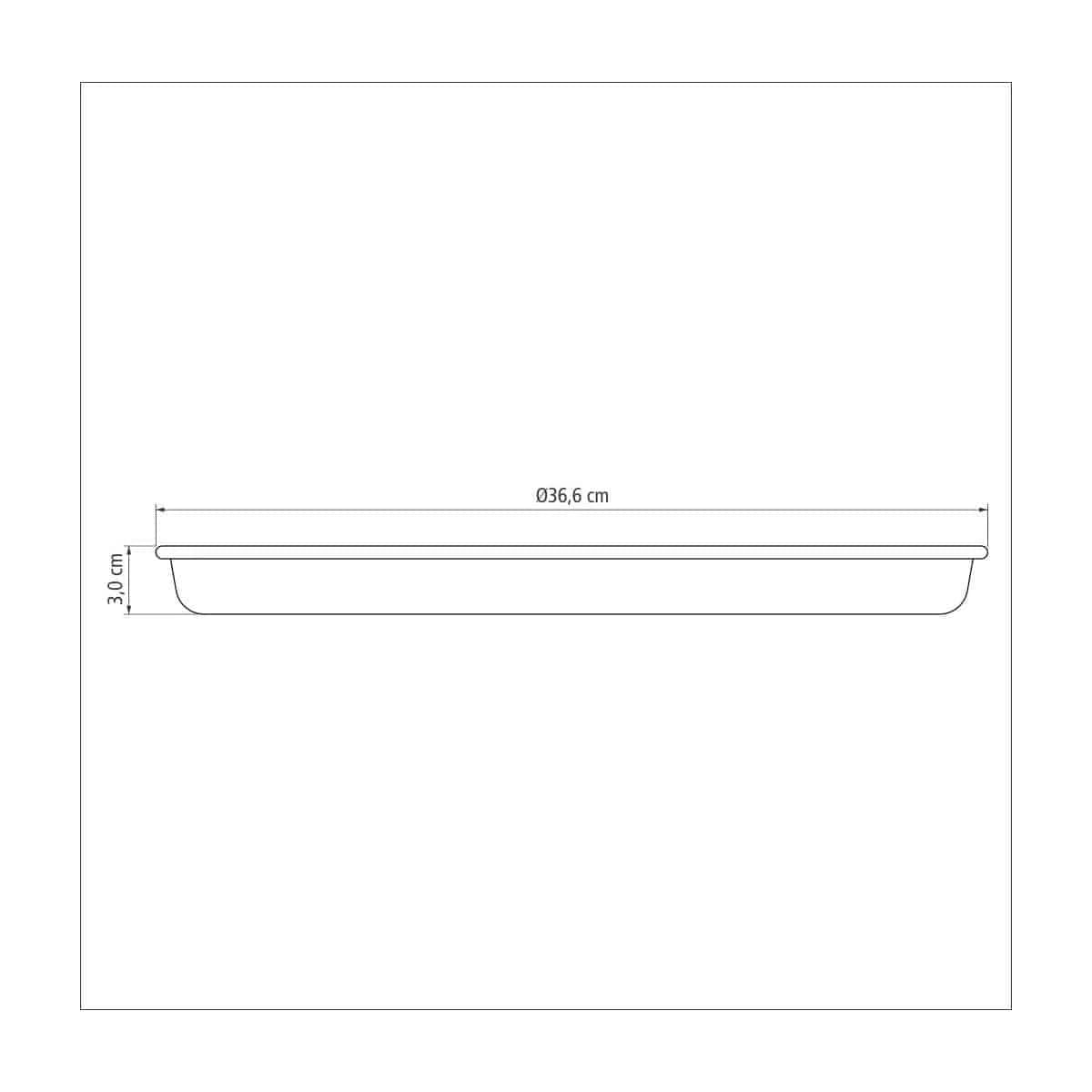 Asadera Pizza Tramontina Teflon 35 Cm Pizzera — miniatura 3