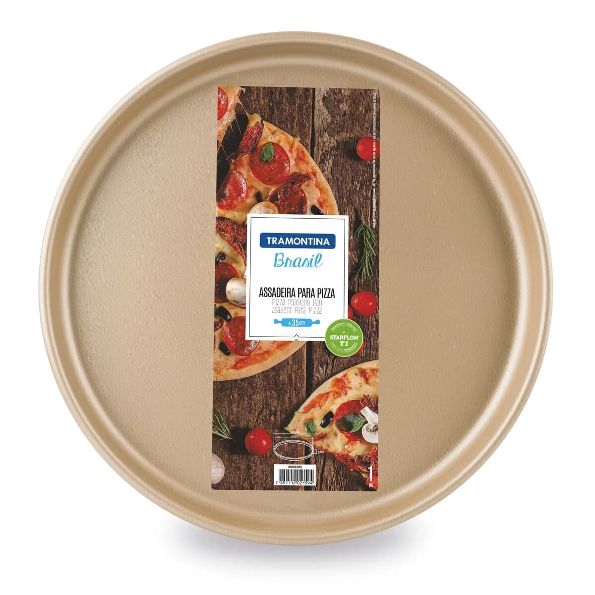 Asadera Pizza Tramontina Teflon 35 Cm Pizzera — miniatura 4