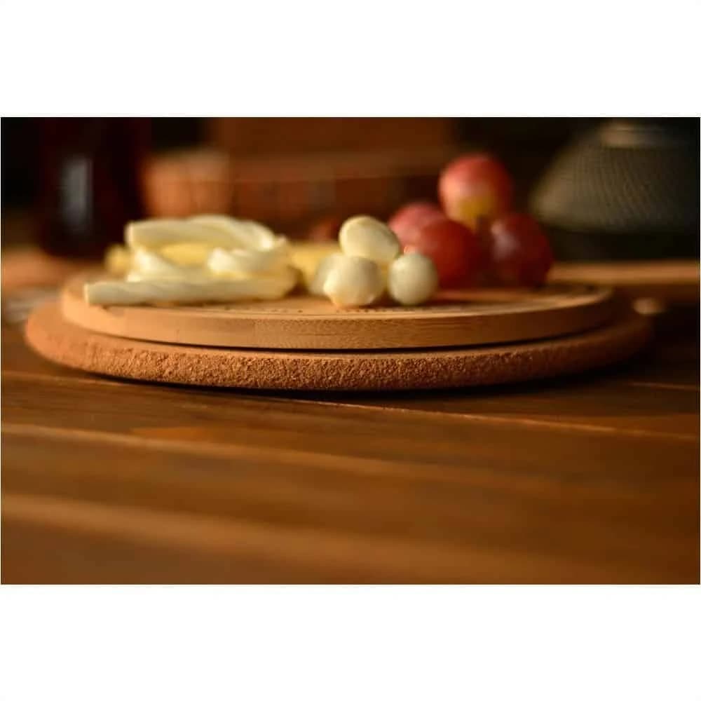 Tabla De Corcho Bambu Madera Redonda 23 X 1 Cm Bambum — miniatura 3