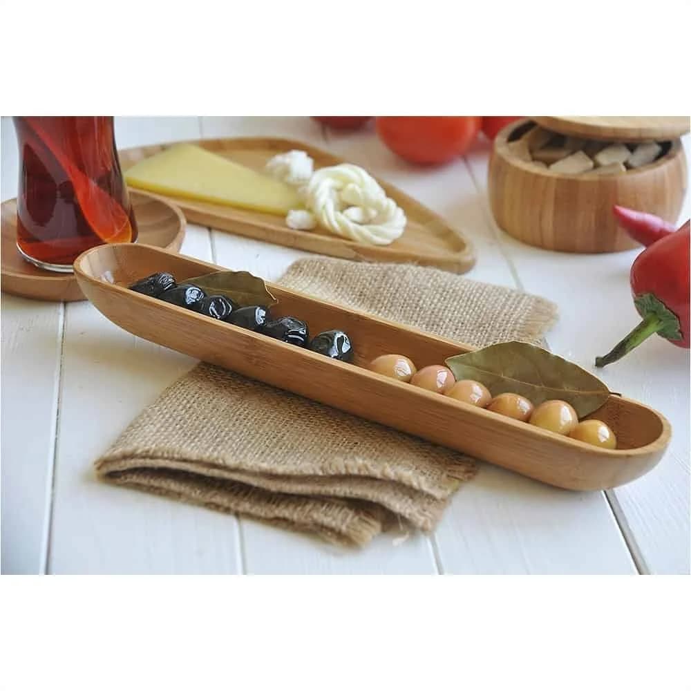 Plato De Bambu Copetinero 30 Cm Bambum Luiz — miniatura 4