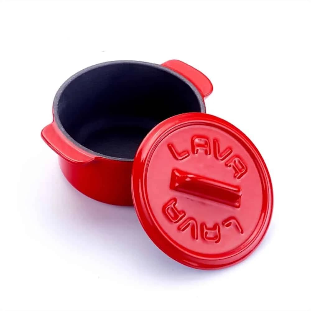 Cacerola Olla Mini Hierro Fundido Esmaltado Lava 10 Cm — imagen 2 de 3